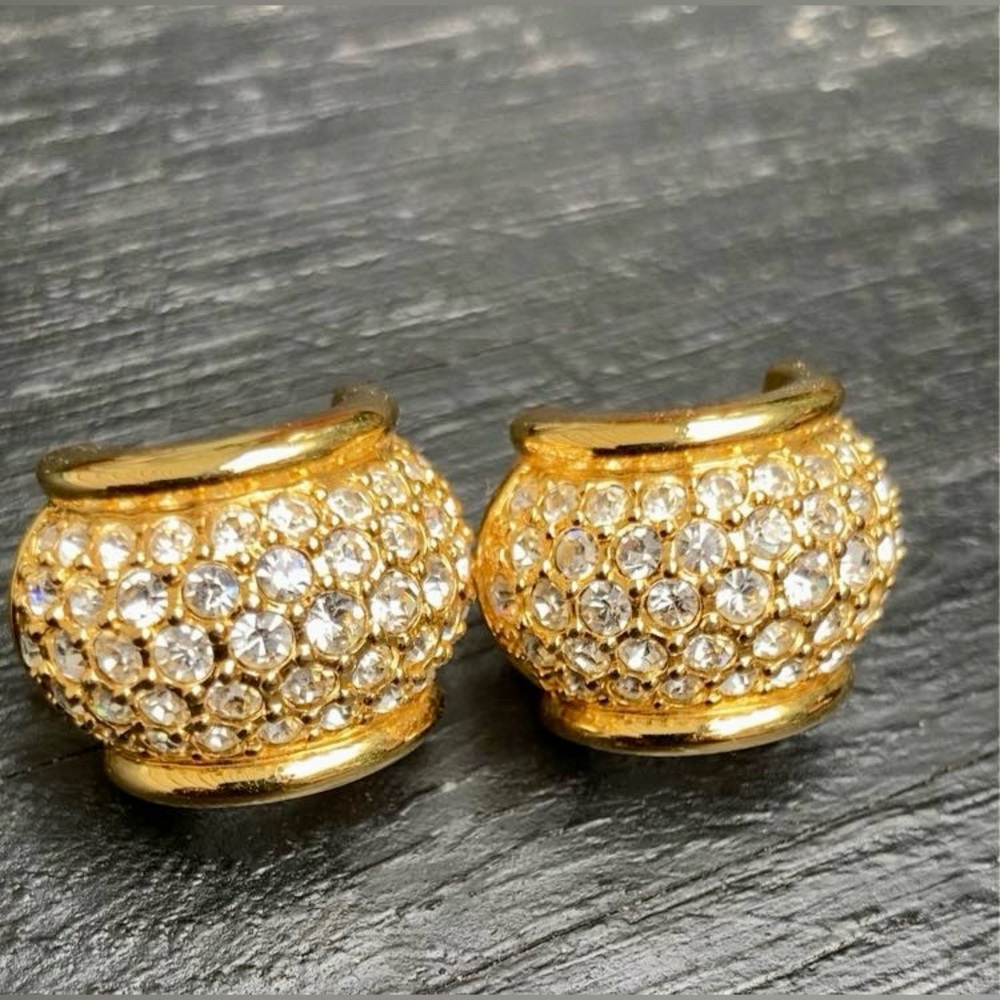 Swarovski | Gold Plated Crystal Embellished Earrings - Picture 8 of 11